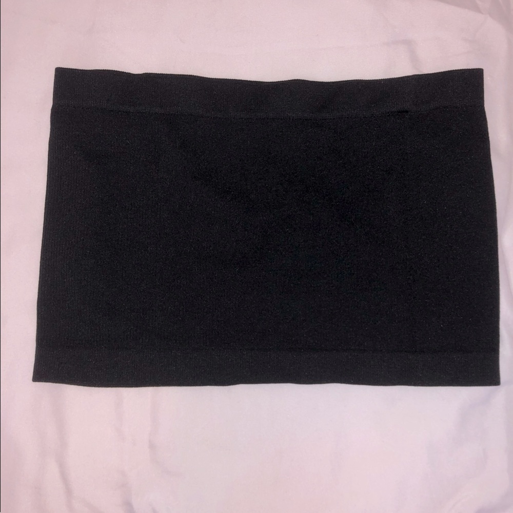 Black bandeau top